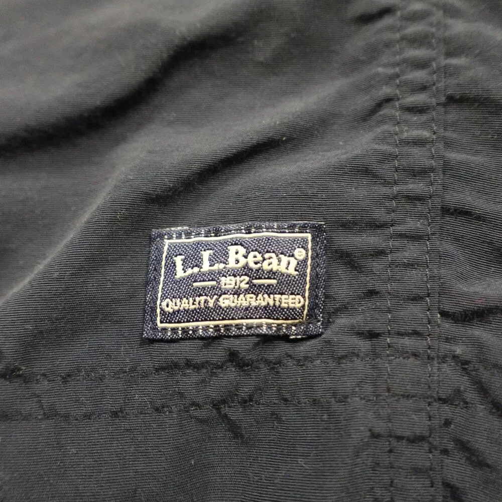 L.L.Bean Swim Trunks Men’s XL‎ Navy Blue 6” Inseam Mesh Lined Elastic Waist